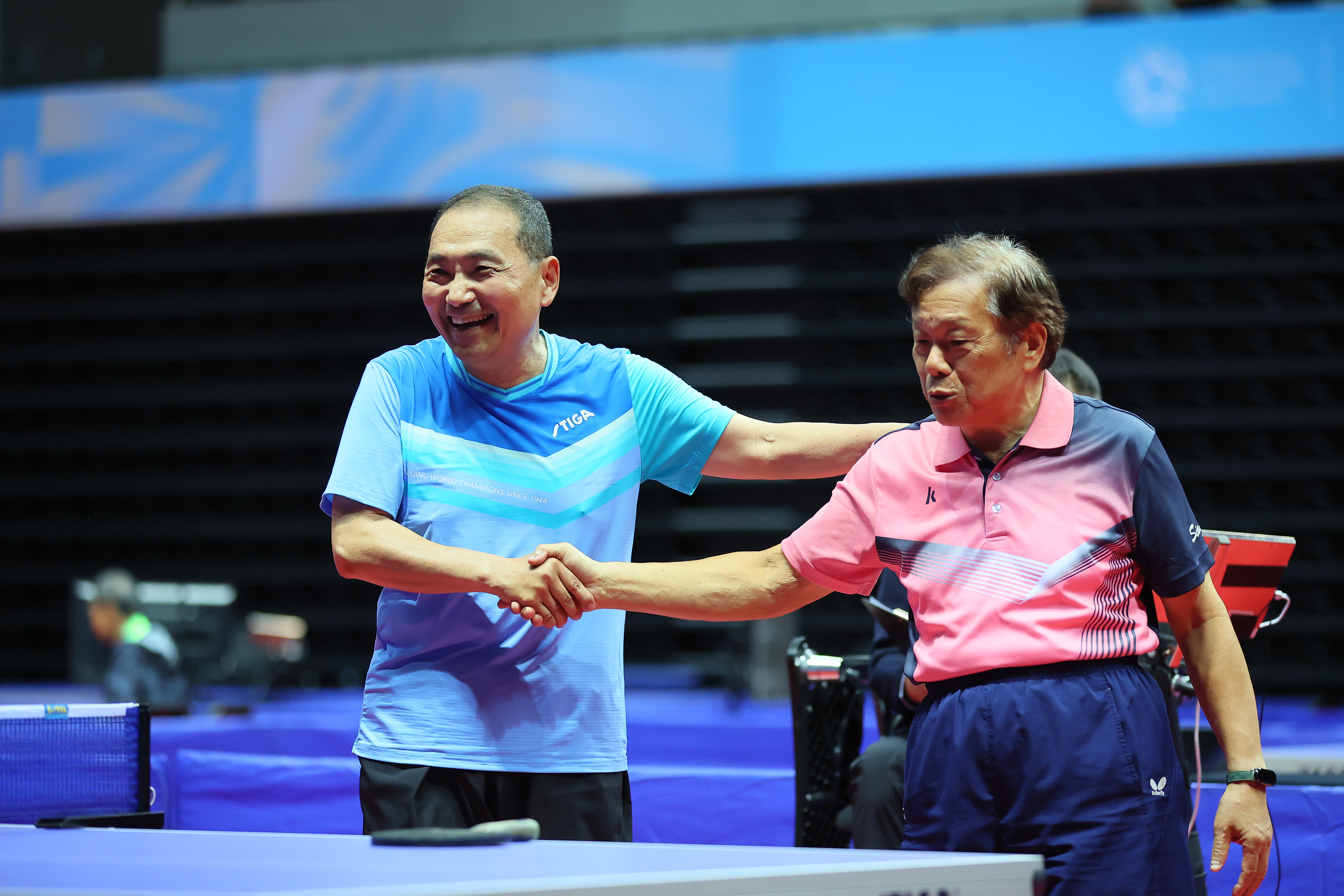 侯友宜參賽世壯運桌球 預賽首戰對上退休校長黃金印